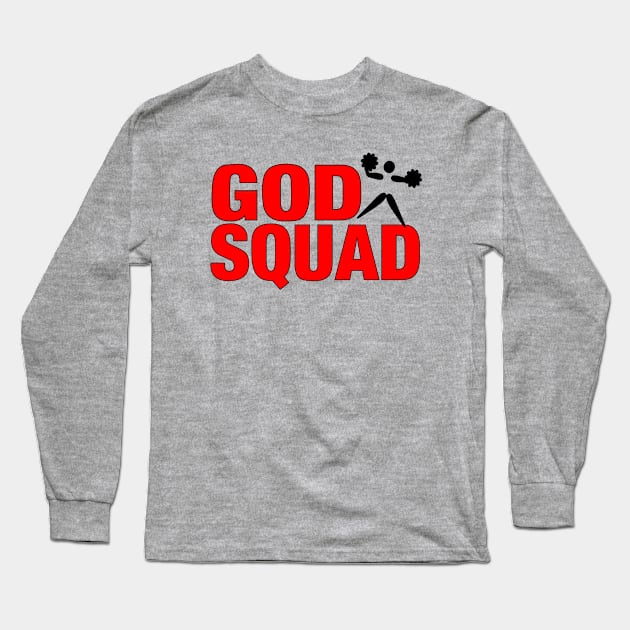 GOD SQUAD - Cheerleader Red Long Sleeve T-Shirt by Stealth Grind